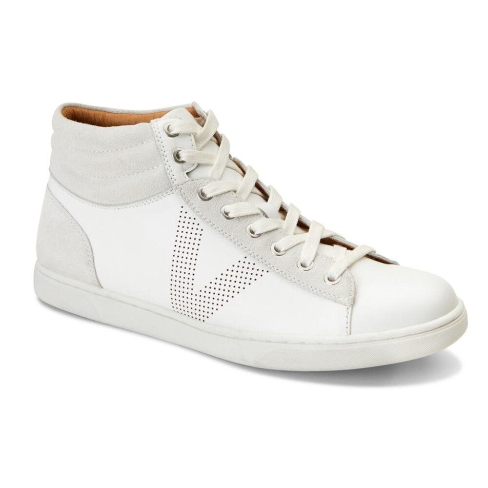 Vionic Mott Malcom‎ Men's White High Top Comfort Lace Up Sneaker Size 12